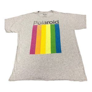 Polaroid T-shirt Rainbow Logo Camera Film Vintage Style Photographer Mens Size L
